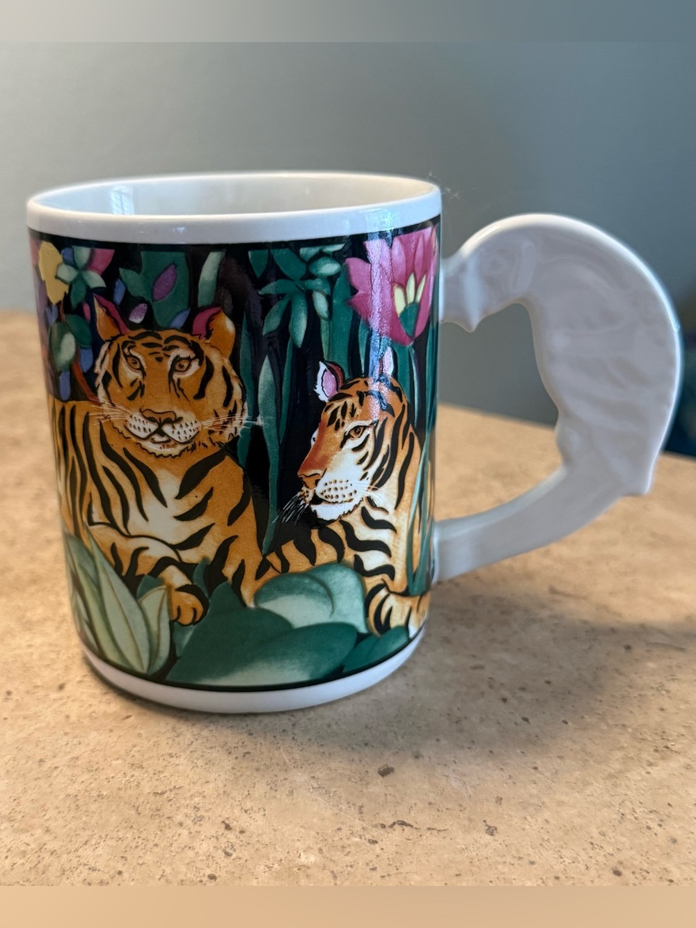 Vitromaster Rain Forest Coffee Mug Sue Zipkin Vintage 1993